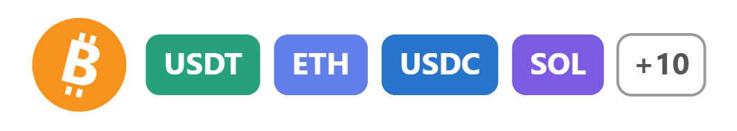 Pay with Crypto – Bitcoin, USDT, ETH, USDC